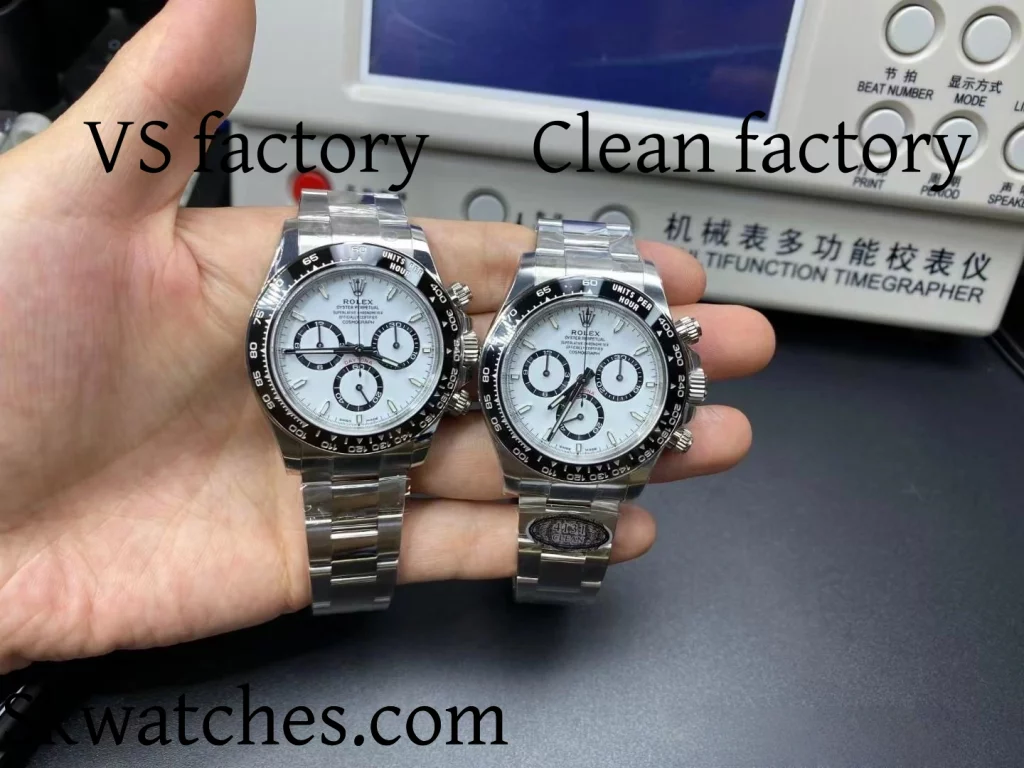 VS factory Rolex VS. Clean factory Rolex