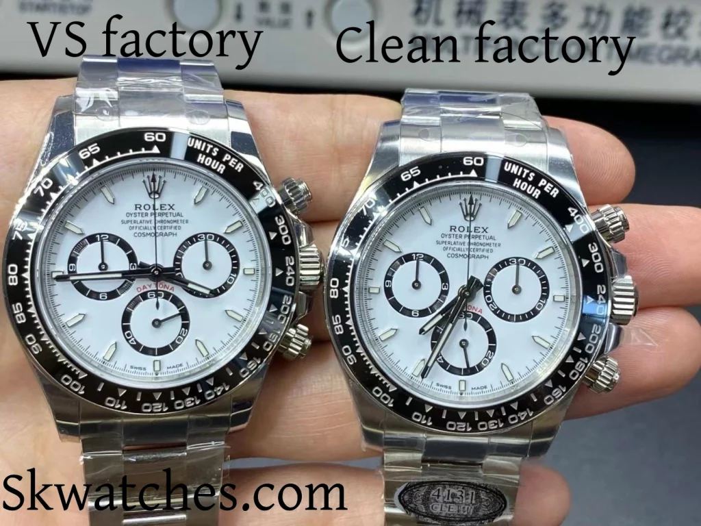 VS factory Rolex VS. Clean factory Rolex