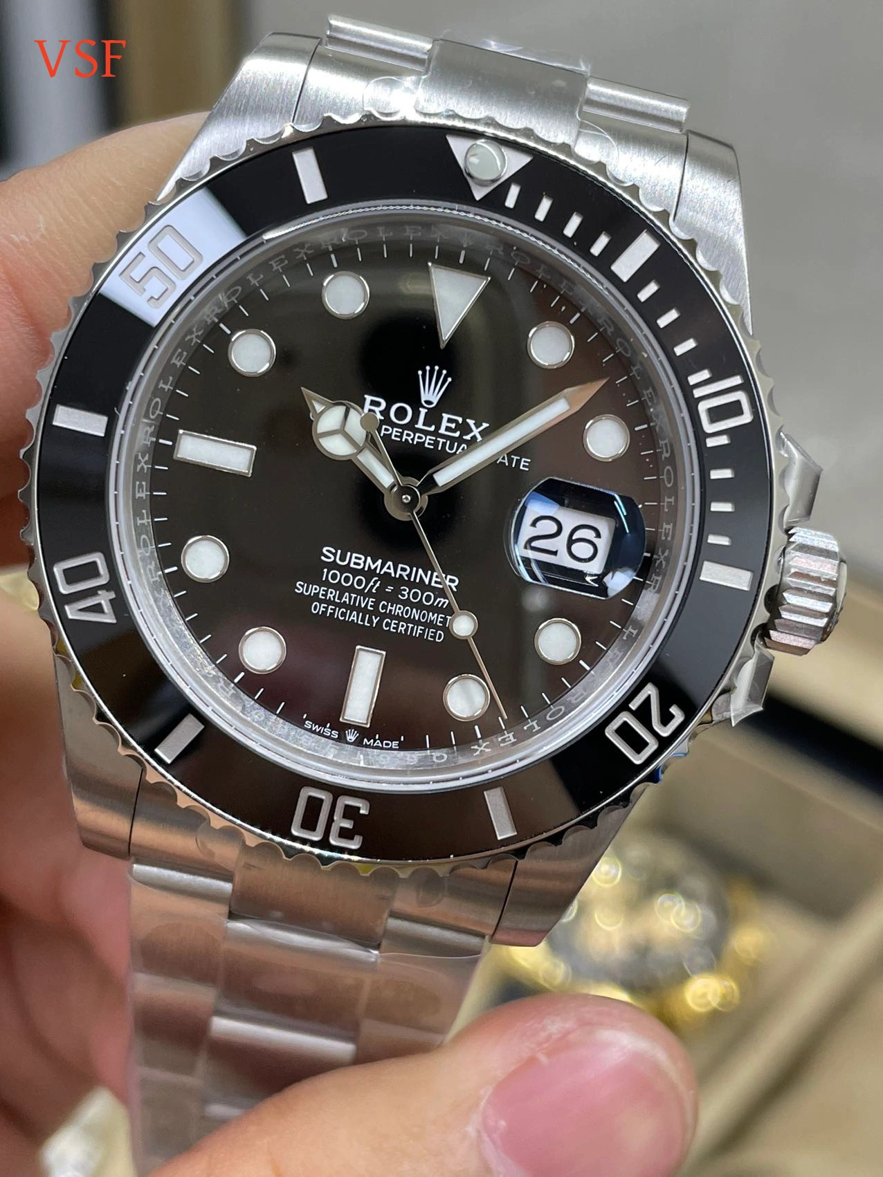 VSF Rolex dial close up